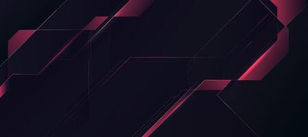 abstract red and black digital geometric on dark background vector