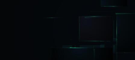 Cyber Digital green lines on dark background vector