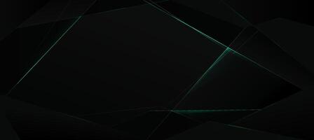 abstract green digital diagonal lines on dark background vector