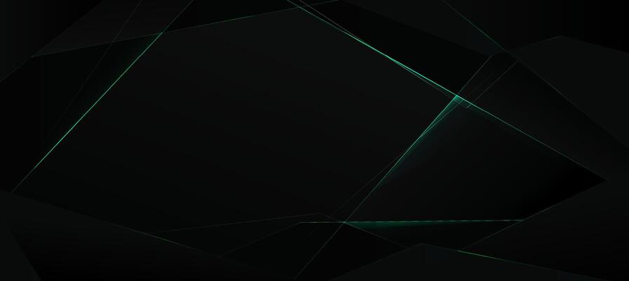 abstract green digital diagonal lines on dark background