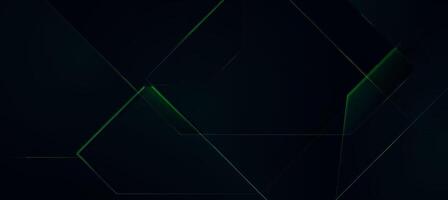 Abstract technology with green digital diagonal lines on dark background vector