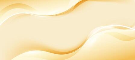 Minimalist abstract premium gold color curve background for presentation branding or business template vector