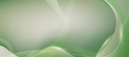 Minimalist abstract bright green background , light white lines with light green curve background for presentation branding or business template vector