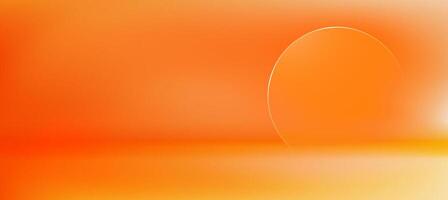 Orange with white color gradient background, Minimalist design gradient colorful background illustration for presentation product branding on ads social media vector