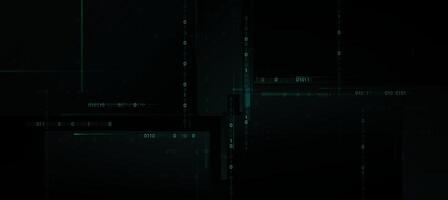 the binary code background and interface elements background vector