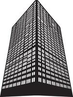 Silhouette of a modern skyscraper vector
