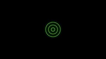 Radio waves signal.Radio waves background animation and Expanding arc waves video