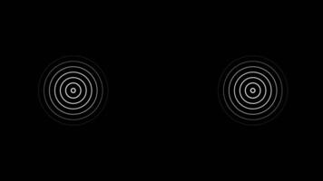 Radio waves signal.Radio waves background animation, video