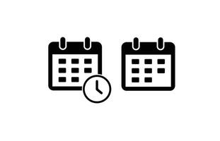 Calendar Icon collection. Set of calendar . Meeting Deadlines icon. Calendar or appointment schedule flat icon vector