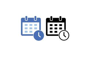 Calendar Icon collection. Set of calendar symbols. Meeting Deadlines icon. Calendar or appointment schedule flat icon vector