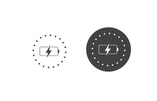 Charging icon set, Solid icon collection. illustration7 vector