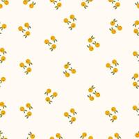 A pattern with oranges on it vector