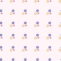 A pattern with flowers on a pink background vector