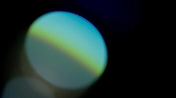 luz vazamentos abstrato 4k imagens de vídeo. comovente piscando círculo lente brilho flare bokeh sobreposições, animação desfocado borrado cor fundo. composição sobre seu imagens de vídeo, estilizando , transições video