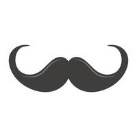 Gentleman's mustache. illustration isolated on white background vector