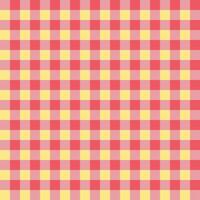 A classic red and yellow gingham or flannel check pattern, often associated with picnic blankets, tablecloths, and cozy textiles. vector