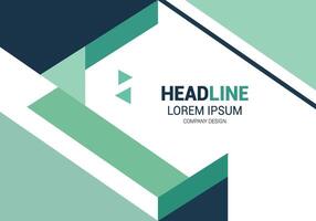 abstract geometric background with a green and blue arrow vector
