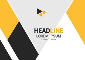 yellow and black background with a triangle shape vector