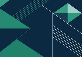 a green and blue geometric pattern with a triangle vector