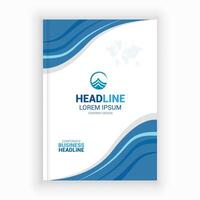 Corporate Book Cover Design Template in A4. Can be adapt to Brochure, Annual Report, Magazine,Poster, Business Presentation, Portfolio vector