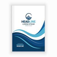 Corporate Book Cover Design Template in A4. Can be adapt to Brochure, Annual Report, Magazine,Poster, Business Presentation, Portfolio, Flyer, Banner, Website. vector