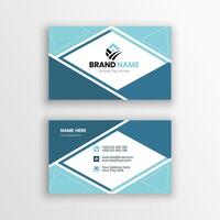 Modern and Clean Corporate Visiting Card Layout vector