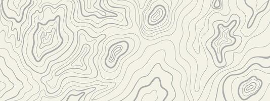 Abstract topographic contour map. Geographic mountain relief. Line art. Lines or wavy backdrop background. Cartography, topology, or terrain path concept. vector
