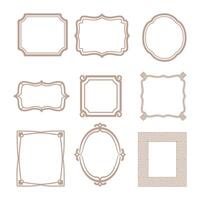 Elegant Set of Vintage Ornate Frames and Borders vector