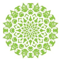 hindi flower green and white circular design with a circular pattern vector