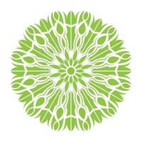 starlight green and white circular design with a circular pattern vector
