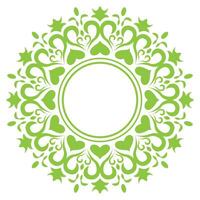 love frame green and white circular design with a circular pattern vector