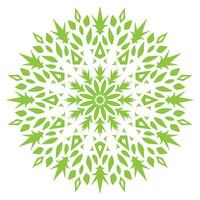 leaf green and white circular design with a circular pattern vector