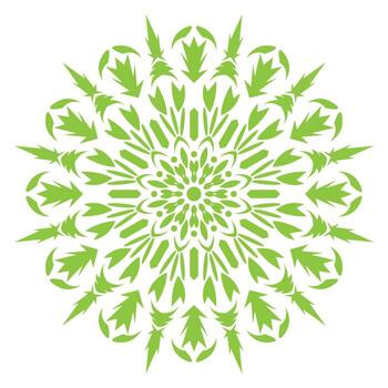 pine green and white circular design with a circular pattern vector