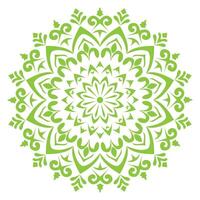 rose green and white circular design with a circular pattern vector