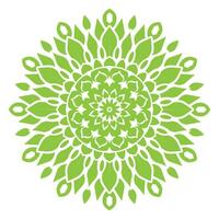 sunflower green and white circular design with a circular pattern vector