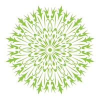 rice field green and white circular design with a circular pattern vector