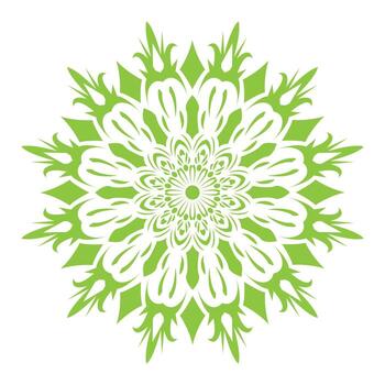 field green and white circular design with a circular pattern vector