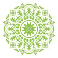 jasmine green and white circular design with a circular pattern vector