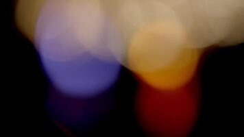 Light Leaks abstract 4K footage. Moving blinking circle lens glow flare bokeh overlays natural animation defocused blurred color background. Compositing over your footage, stylizing , transitions video