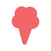 Simple ice cream cone illustration. vector