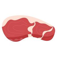 Fresh red meat illustration isolaed on white background. vector