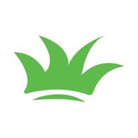 Simple green grass illustration isolated on a white background vector