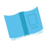 simple illustration of an open book vector