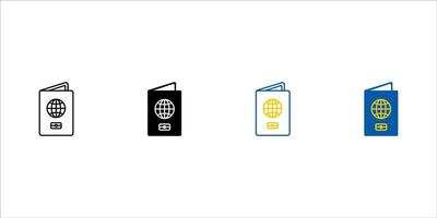 The best of Passport icon , illustration logo template in trendy style. Suitable for many purposes. vector