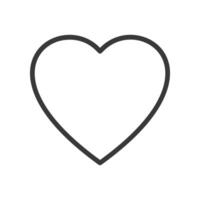 isolated one single simplest heart shape open line colorless black and white contour line easy drawingVector isolated one single simplest heart shape open line colorless black and white contour vector