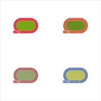 fast run icon. Running track field icon set. illustration on white background vector
