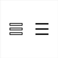 Menu Icon set, web menu icon. vector