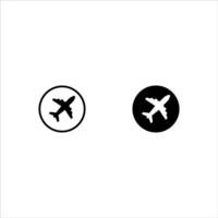 airplane icon set color editable vector