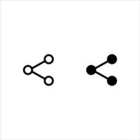 Share icon set for web, computer and mobile app vector