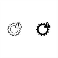 System error icon set, system not working sign. illustration vector